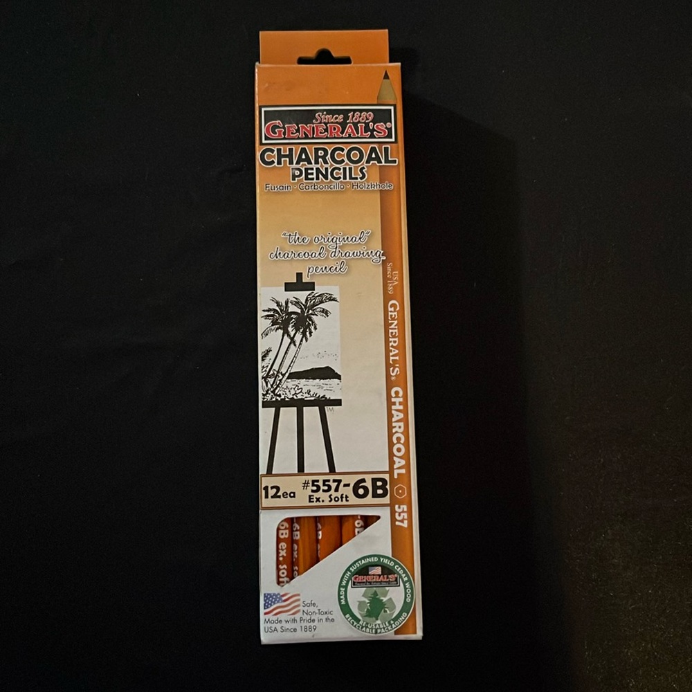 GENERAL’S CHARCOAL PENCILS #557 6B